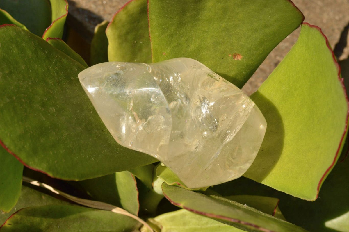 Polished Semi Optic Quartz Flames x 4 From Madagascar - TopRock