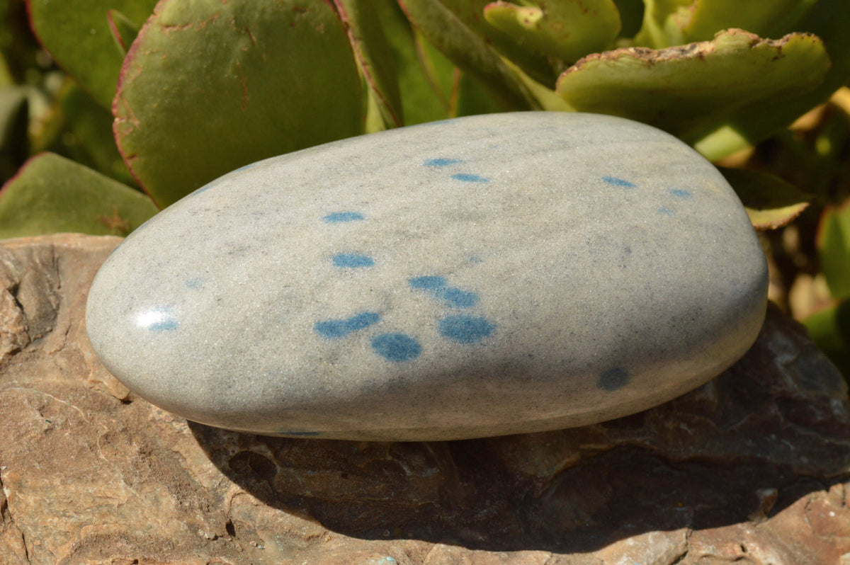 Polished Blue Spotted Spinel / Dalmatian Stone Standing Free Forms x 3 From Madagascar - TopRock