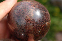 Polished Blood Red Specular Gemmy Garnet Spheres x 4 From Madagascar - TopRock
