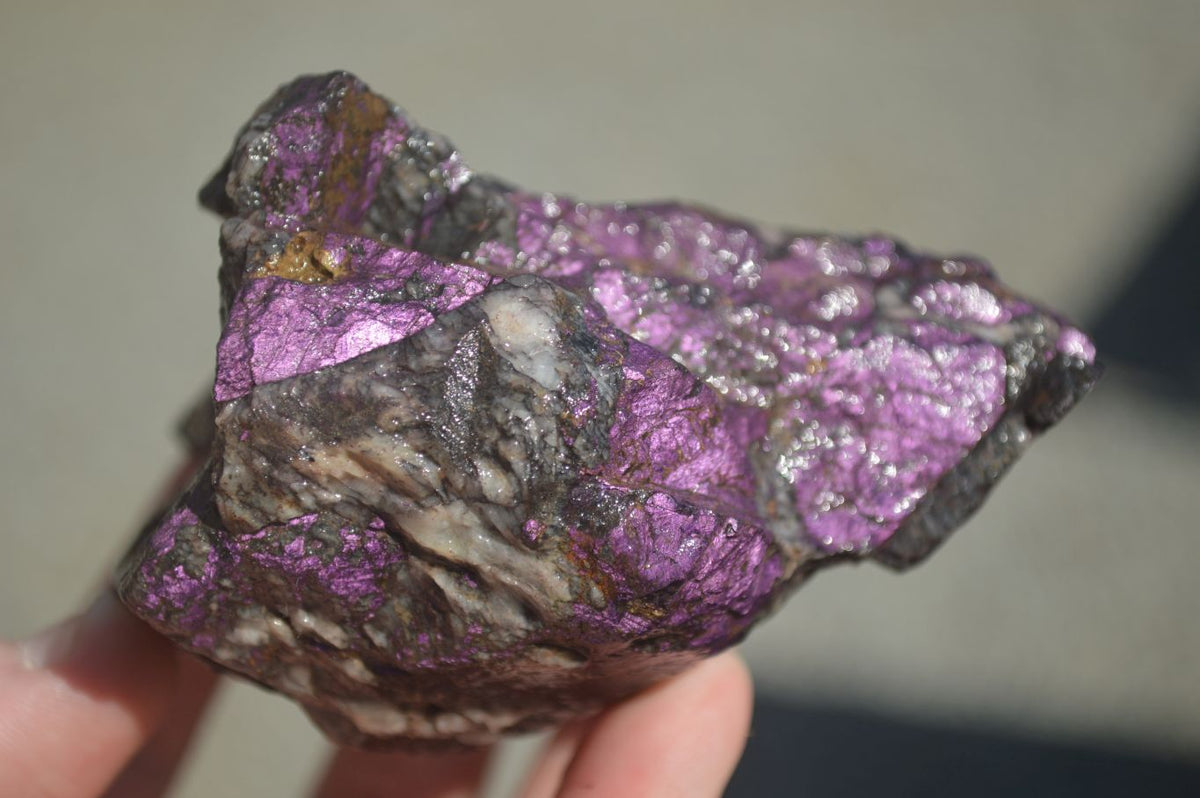 Polished Violet "Sugi" Rose Quartz Standing Free Form (XX Rare) x 1 From Madagascar - TopRock
