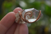 Polished Mixed Copper Wire Wrapped Pendants  x 6 From Madagascar - Toprock Gemstones and Minerals