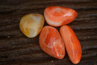 Polished  Small Carnelian Agate Free Forms  x 42 From Madagascar - Toprock Gemstones and Minerals
