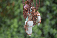 Polished Mixed Copper Wire Wrapped Jewellery Pendants x 6 From Congo - Toprock Gemstones and Minerals