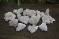 Natural Pale Lilac Spirit Quartz Clusters x 12 From Boekenhouthoek, South Africa - Toprock Gemstones and Minerals