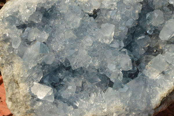 Natural Blue Celestite Cluster With Nice Gemmy Crystals  x 1 From Sakoany, Madagascar - TopRock