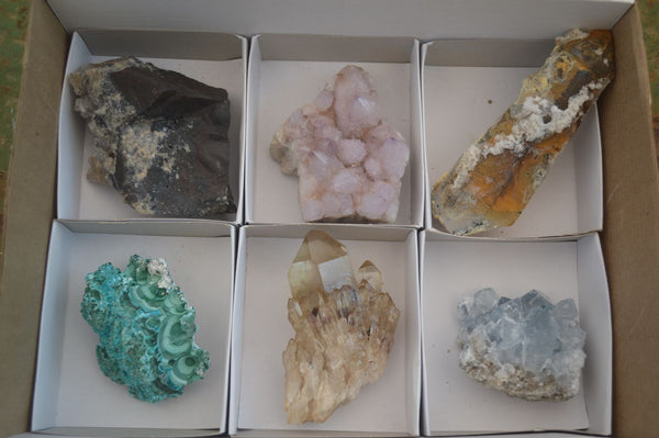 Natural Lovely Mixed Selection Of Minerals  x 6 From Southern Africa