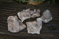 Natural Red Hematoid Quartz Clusters x 4 From Karoi, Zimbabwe - Toprock Gemstones and Minerals