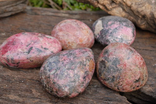 Polished Rhodonite Standing  Free Form  x 6 From Zimbabwe - TopRock