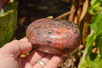 Polished Pink & Black Rhodonite Free Forms  x 6 From Rushinga, Zimbabwe - TopRock