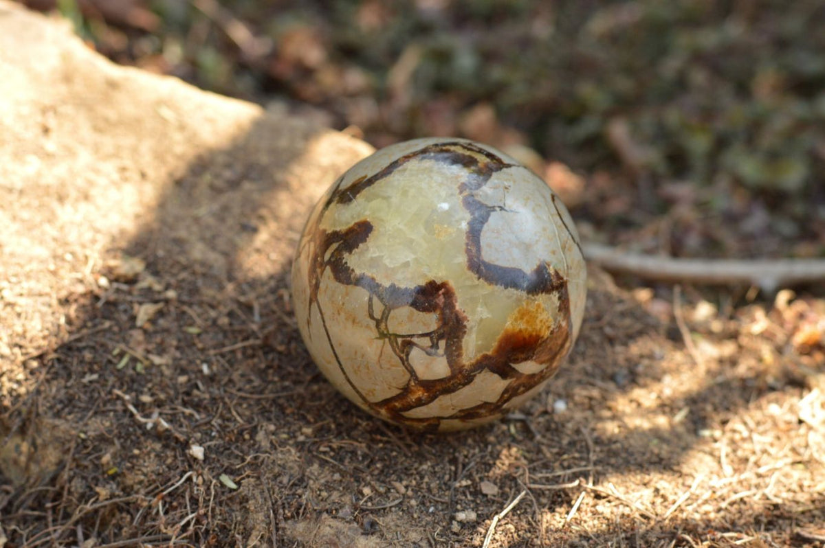 Polished Septerye (Calcite & Aragonite) Spheres x 4 From Mahajanga, Madagascar - TopRock