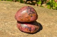 Polished Pink & Black Rhodonite Free Forms  x 6 From Rushinga, Zimbabwe - TopRock