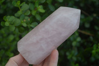 Polished Pink Rose Quartz Points  x 3 From Madagascar - Toprock Gemstones and Minerals