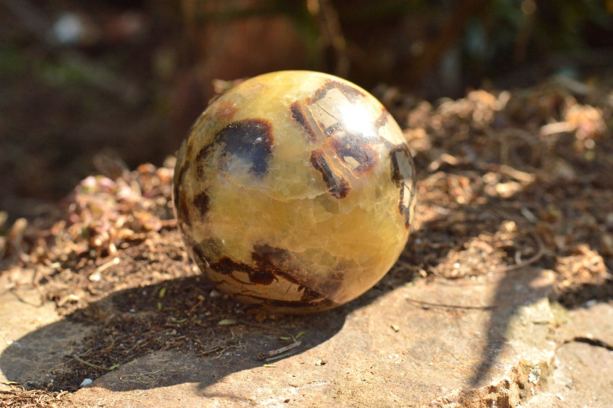 Polished Septerye (Calcite & Aragonite) Spheres x 4 From Mahajanga, Madagascar - TopRock