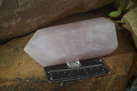 Polished Pink Rose Quartz Points  x 3 From Madagascar - Toprock Gemstones and Minerals
