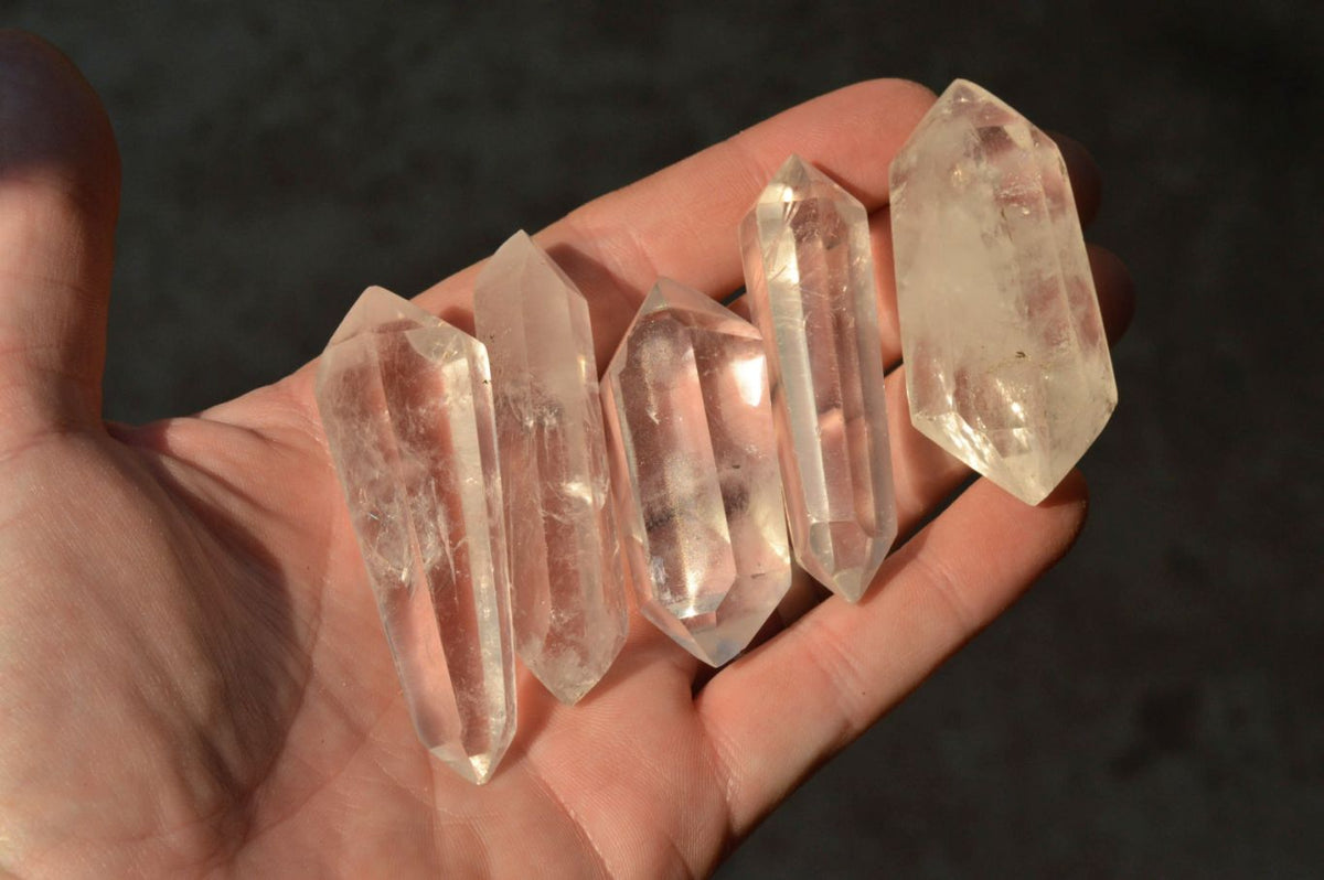 Polished Semi Optic Quartz Points x 24 From Madagascar - TopRock