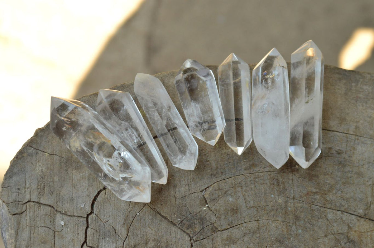 Polished Semi Optic Quartz Points x 24 From Madagascar - TopRock