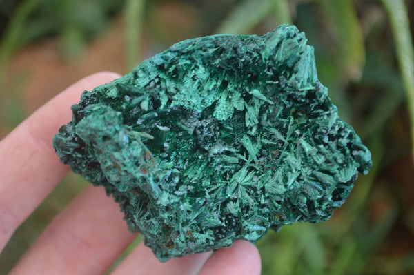 Natural Chatoyant Silky Malachite Specimens  x 6 From Kasompe, Congo - Toprock Gemstones and Minerals 