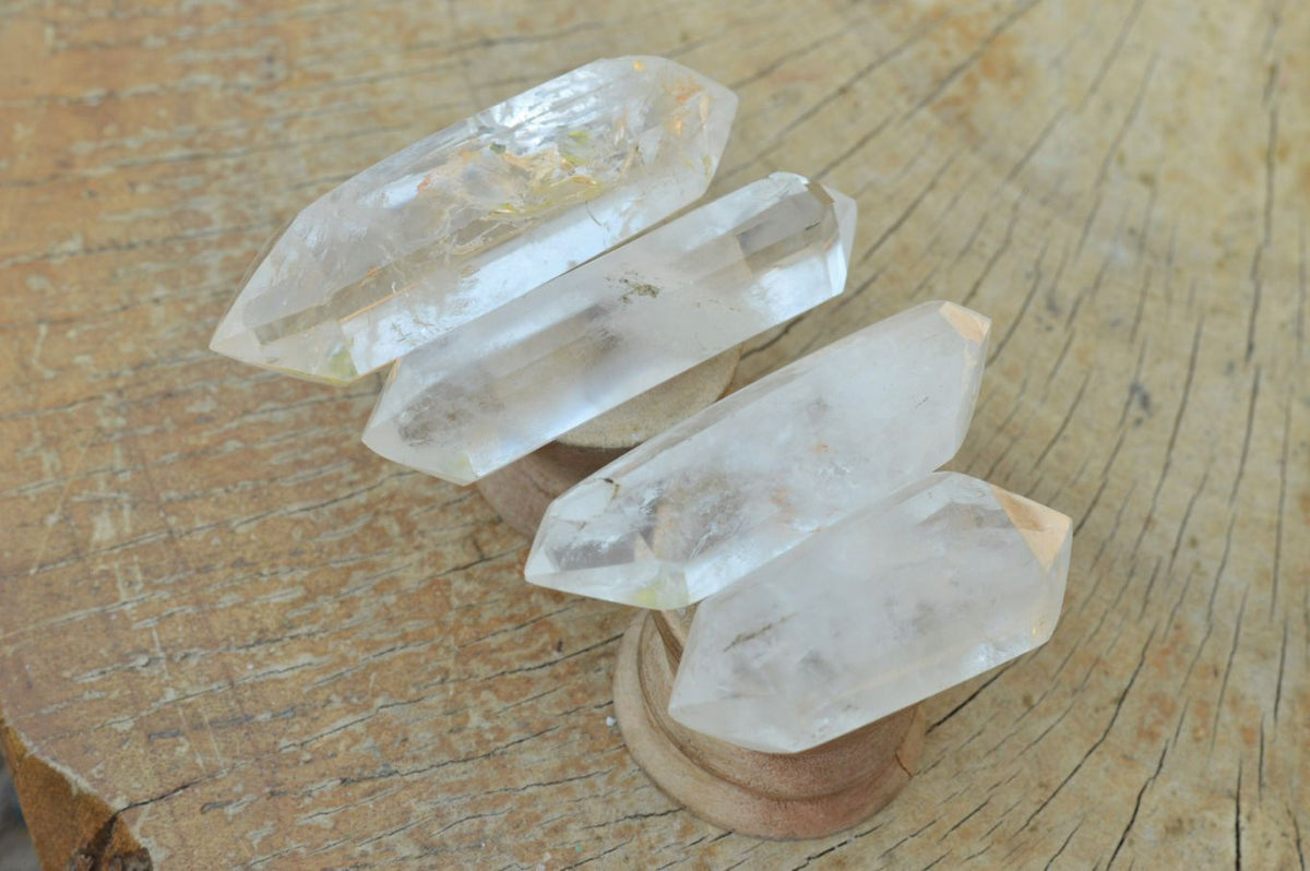 Polished Semi Optic Quartz Points x 24 From Madagascar - TopRock
