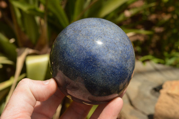 Polished Blue Lazulite Spheres  x 3 From Madagascar - TopRock