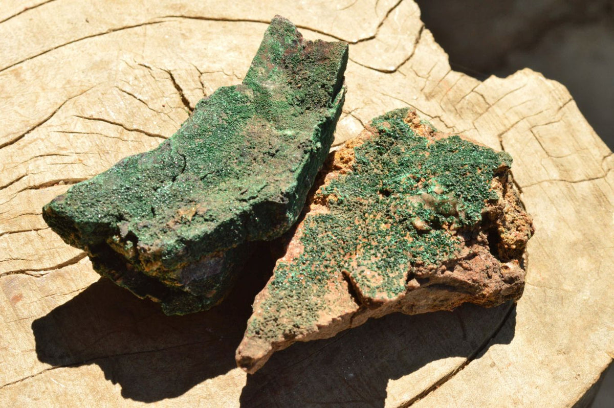 Natural Micro Botryoidal Malachite Specimens x 5 From Congo - TopRock