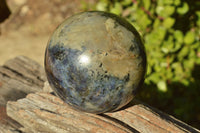 Polished Iolite Water Sapphire Spheres x 2 From Madagascar - TopRock