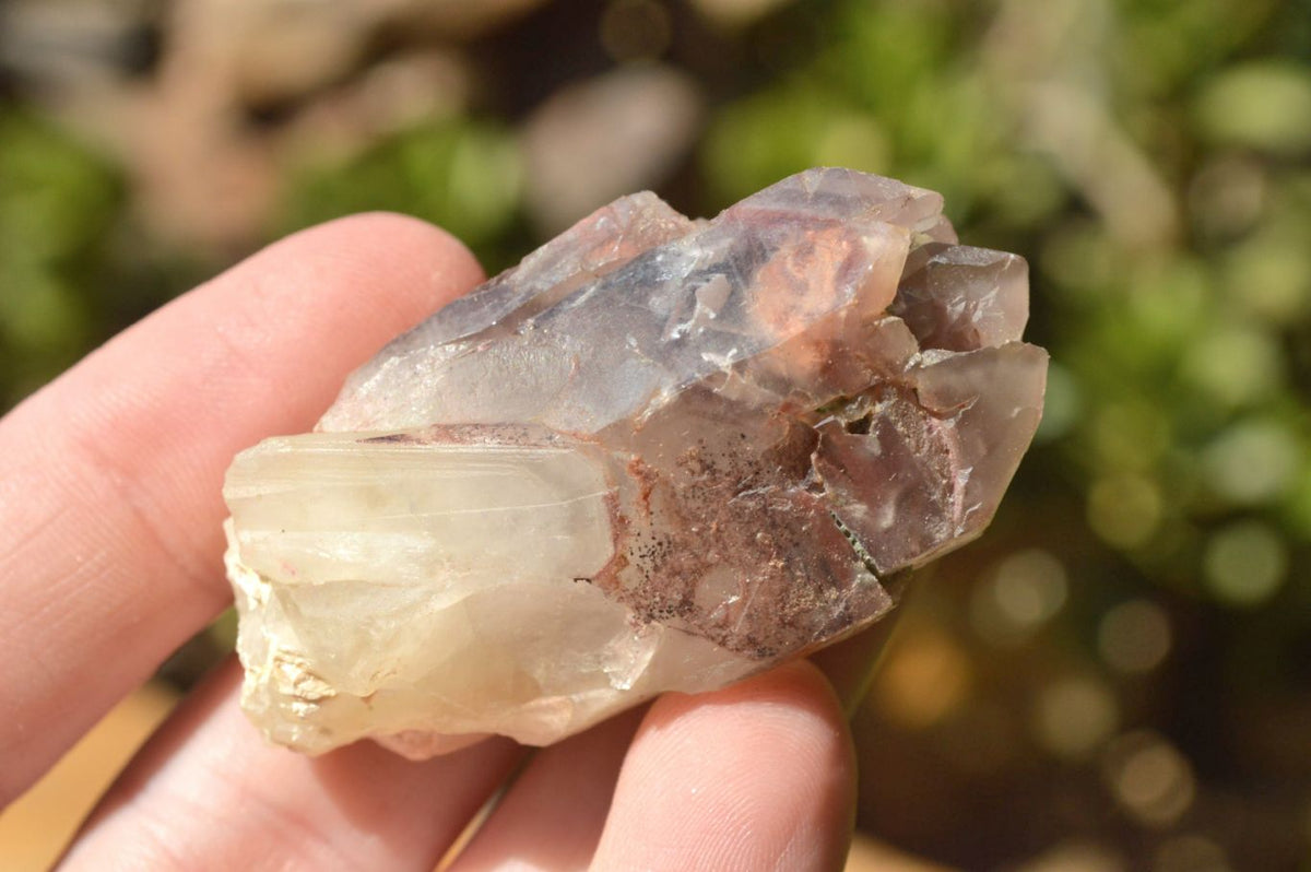 Natural Single Red Hematoid Phantom Quartz Crystals x 84 From Zimbabwe - TopRock
