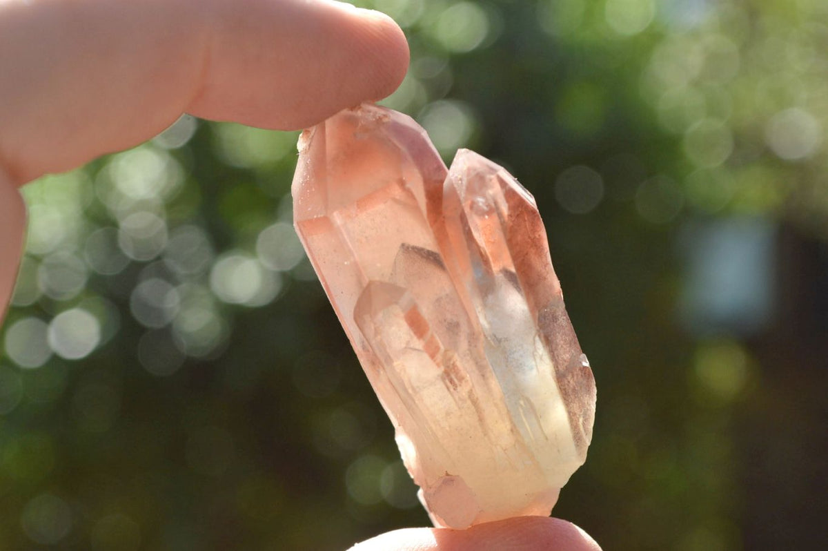 Natural Single Red Hematoid Phantom Quartz Crystals x 84 From Zimbabwe - TopRock