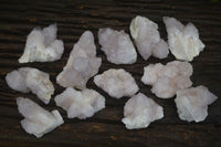 Natural Pale Lilac Spirit Quartz Clusters x 12 From Boekenhouthoek, South Africa - Toprock Gemstones and Minerals