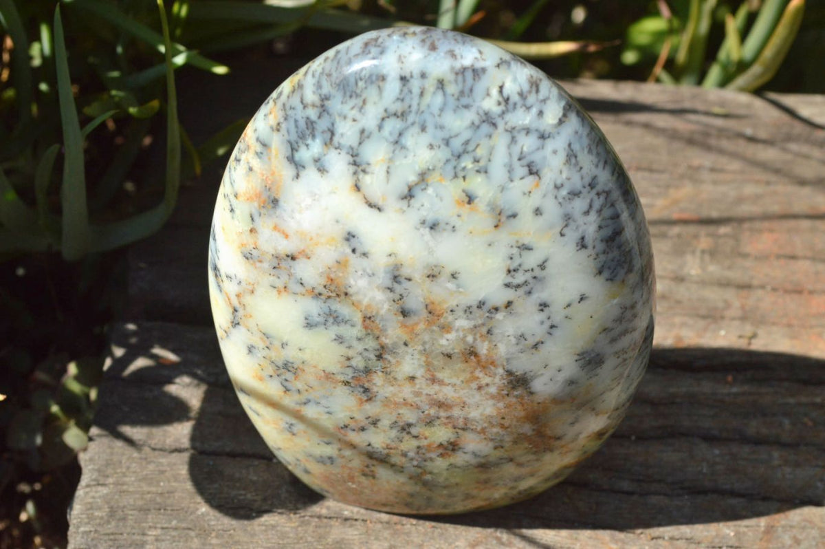Polished Dendritic White Opal Standing Free Forms x 3 From Moralambo, Madagascar - TopRock