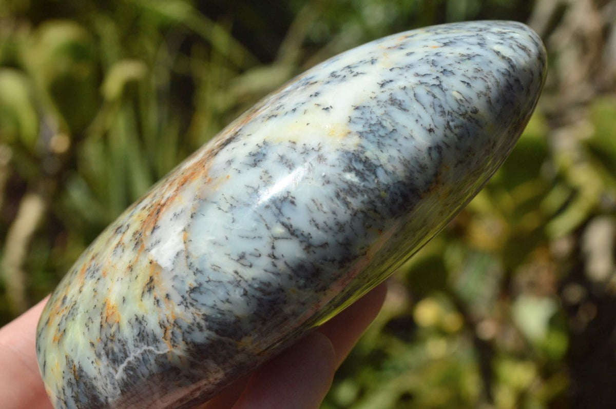 Polished Dendritic White Opal Standing Free Forms x 3 From Moralambo, Madagascar - TopRock