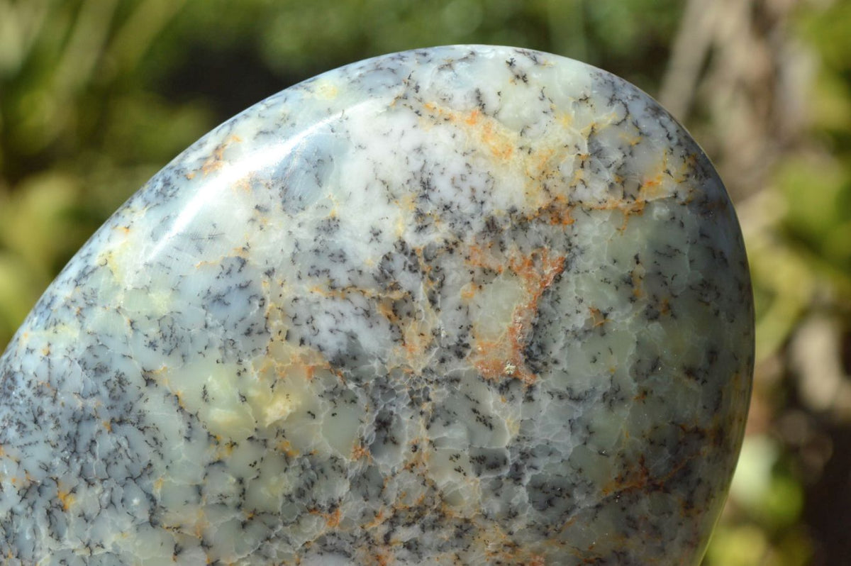 Polished Dendritic White Opal Standing Free Forms x 3 From Moralambo, Madagascar - TopRock