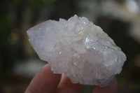Natural Pale Lilac Spirit Quartz Clusters x 12 From Boekenhouthoek, South Africa - Toprock Gemstones and Minerals