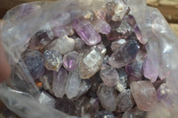 Natural Mini Smokey Window Amethyst Crystals  x 1 Kg Lot From Chiredzi, Zimbabwe - Toprock Gemstones and Minerals