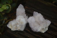 Natural Pale Lilac Spirit Quartz Clusters x 12 From Boekenhouthoek, South Africa - Toprock Gemstones and Minerals