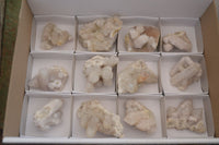 Natural White Spirit Quartz Clusters  x 12 From Boekenhouthoek, South Africa - Toprock Gemstones and Minerals