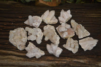Natural White Spirit Quartz Clusters  x 12 From Boekenhouthoek, South Africa - Toprock Gemstones and Minerals