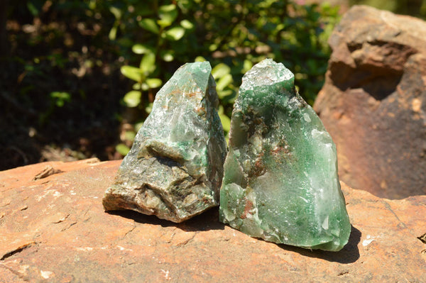 Natural Rough Green Jade Specimens  x 12 From Swaziland - TopRock
