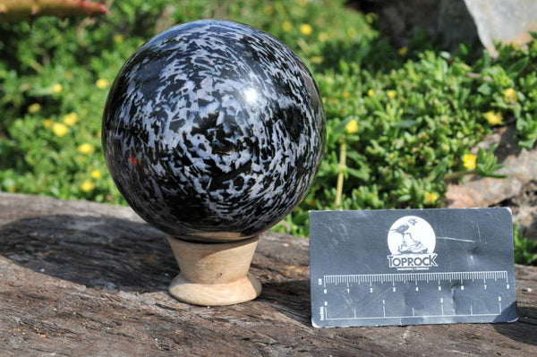 Polished Merlinite Gabbro Sphere x 1 From Madagascar - TopRock