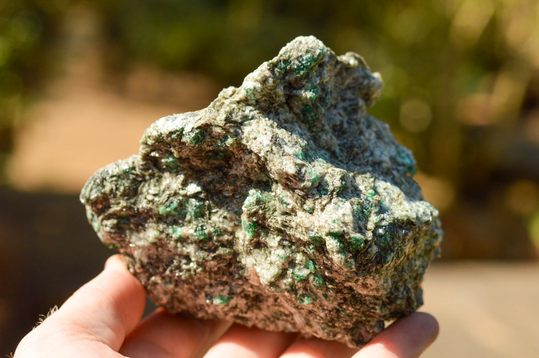 Natural Green Emerald In Matrix Specimens x 2 From Sandawana, Zimbabwe - TopRock