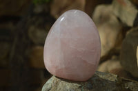 Polished Pink Rose Quartz Standing Free Forms x 2 From Antsirabe, Madagascar - Toprock Gemstones and Minerals