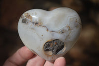 Polished Stunning Selection Of Agate Hearts x 6 From Madagascar - Toprock Gemstones and Minerals