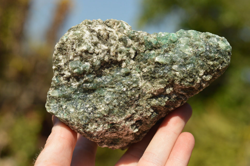 Natural Green Emerald In Matrix Specimens x 2 From Sandawana, Zimbabwe - TopRock