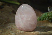 Polished Pink Rose Quartz Standing Free Forms x 2 From Antsirabe, Madagascar - Toprock Gemstones and Minerals