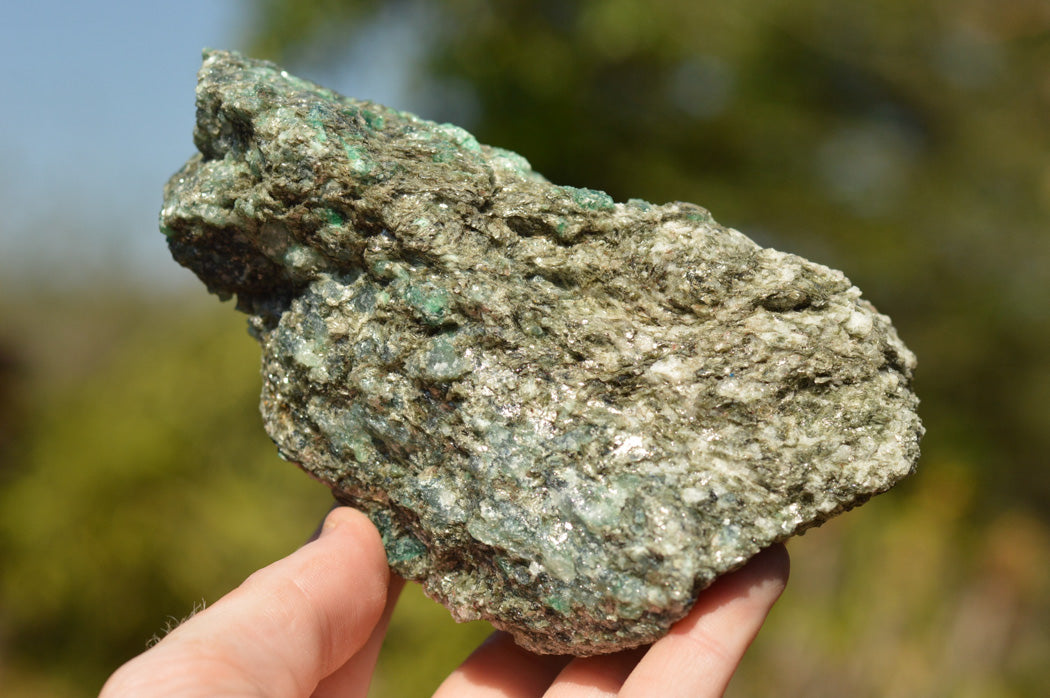 Natural Green Emerald In Matrix Specimens x 2 From Sandawana, Zimbabwe - TopRock