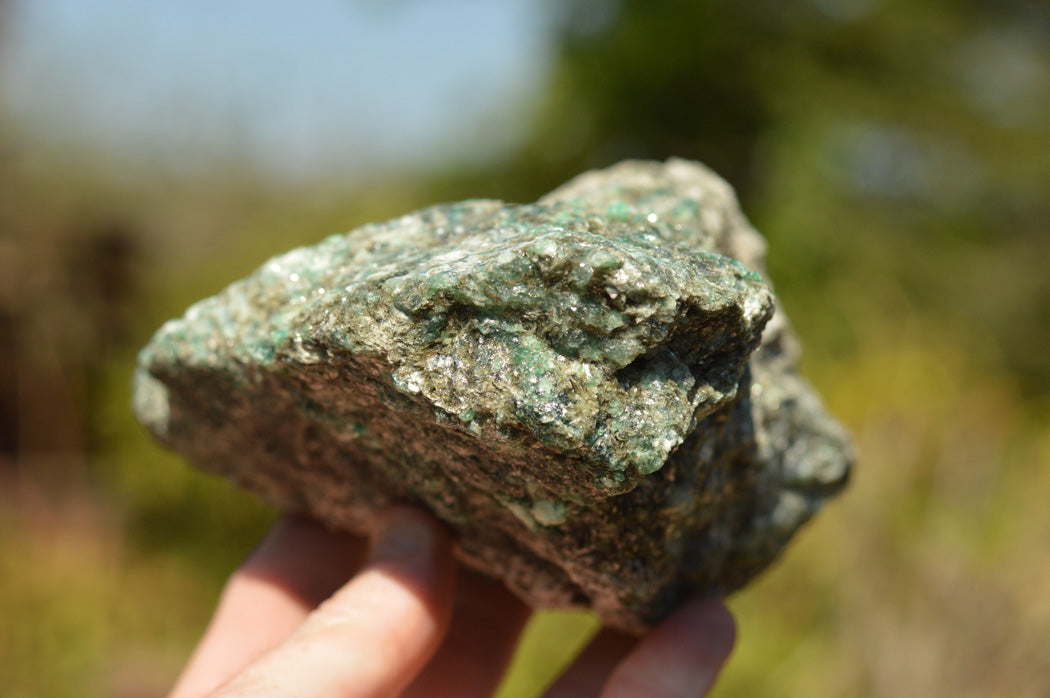 Natural Green Emerald In Matrix Specimens x 2 From Sandawana, Zimbabwe - TopRock