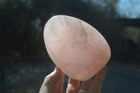 Polished Pink Rose Quartz Standing Free Forms x 2 From Antsirabe, Madagascar - Toprock Gemstones and Minerals