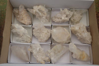 Natural Clear Quartz Clusters  x 12 From Zambia - Toprock Gemstones and Minerals