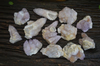 Natural Spirit Amethyst Spirit Quartz Clusters  x 12 From Southern Africa - Toprock Gemstones and Minerals