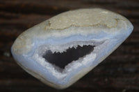 Polished Blue Lace Agate Standing Free Forms  x 3 From Nsanje, Malawi - Toprock Gemstones and Minerals