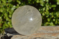 Polished Semi Optic Quartz Spheres x 2 From Madagascar - TopRock